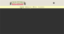 Desktop Screenshot of donpedrorestaurant.com