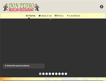Tablet Screenshot of donpedrorestaurant.com